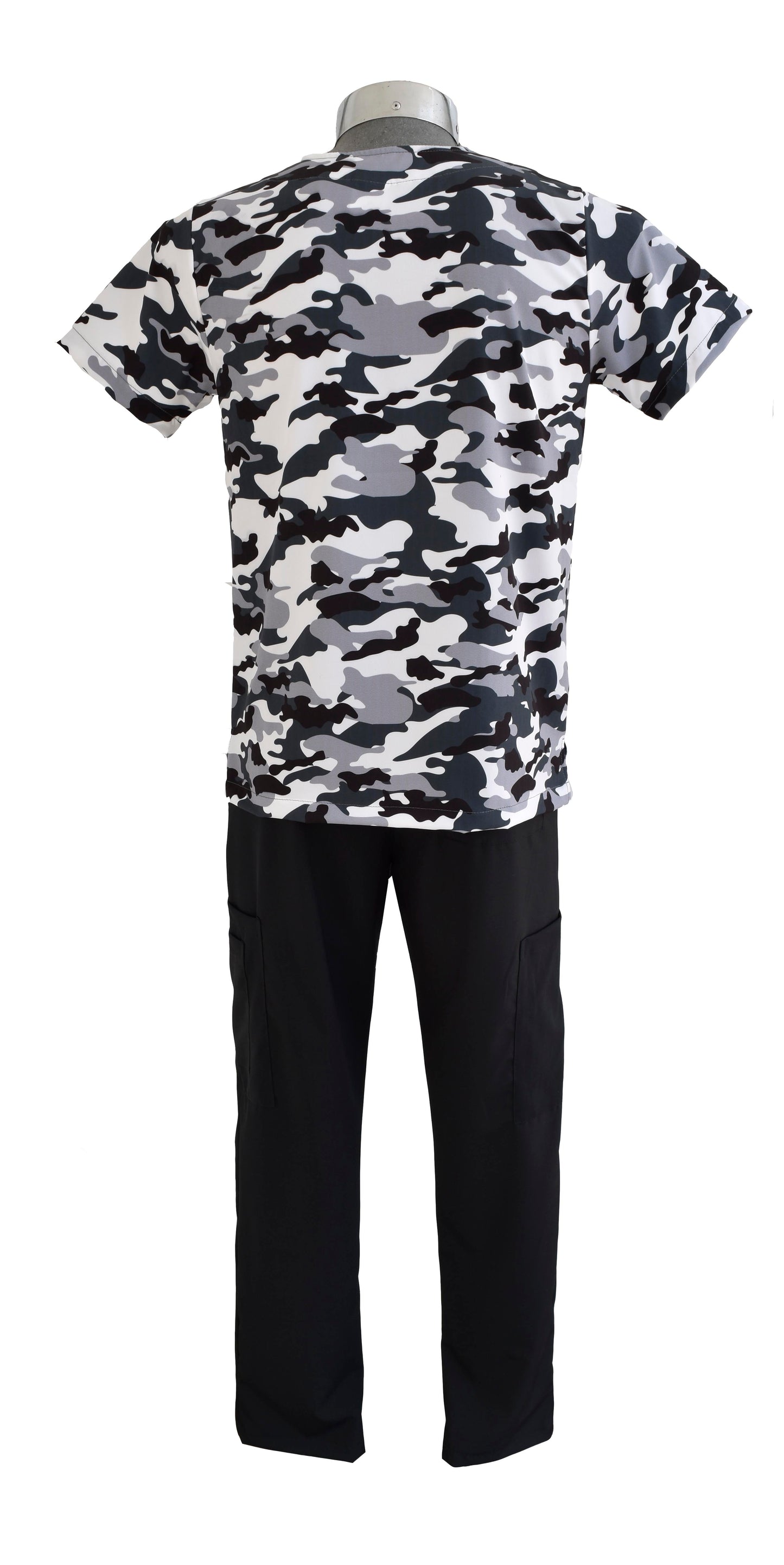 Pijama Quirúrgica Hombre Print Camuflaje Negro