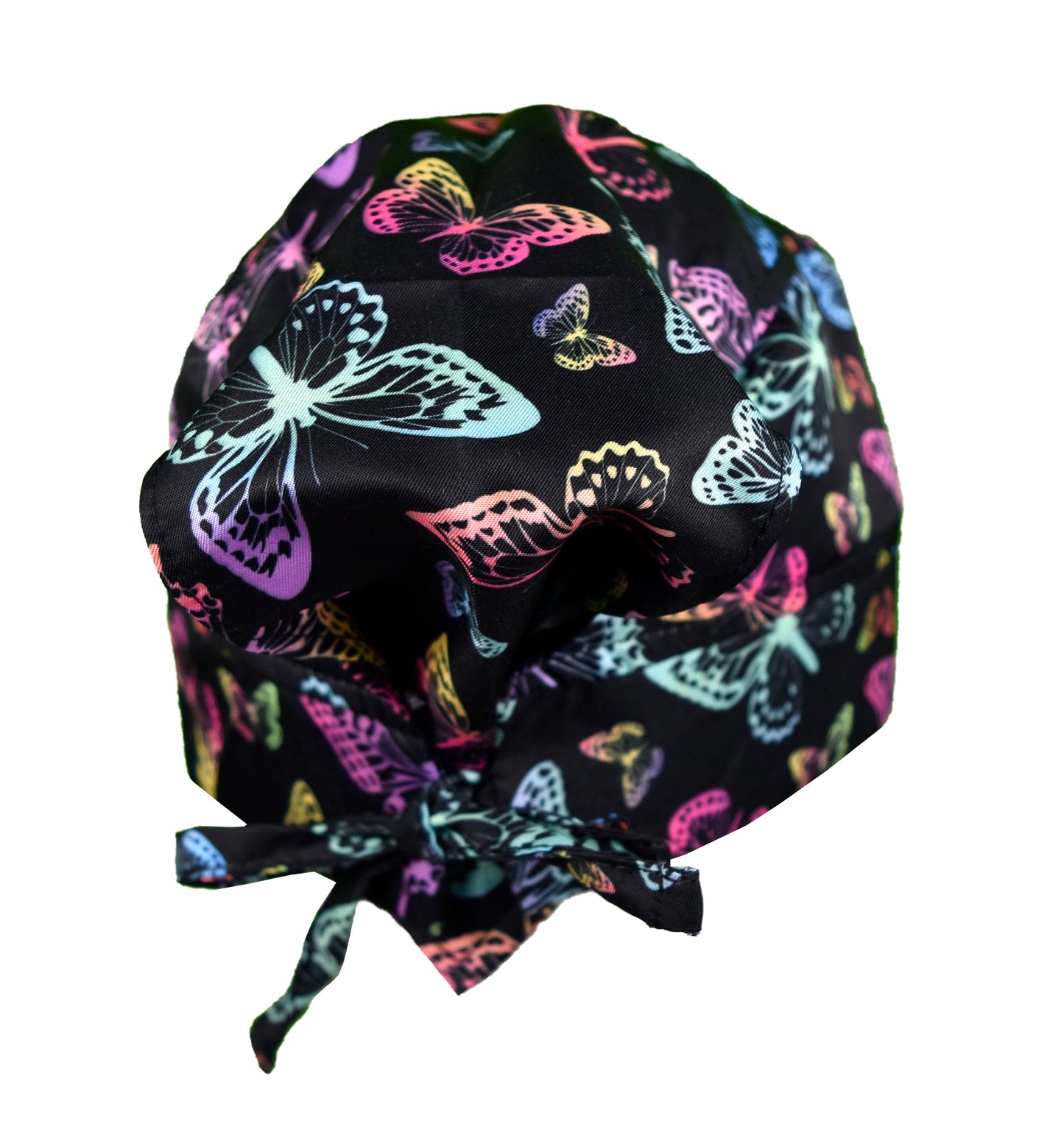 Gorro Médico Quirúrgico Dama Negro Mariposas