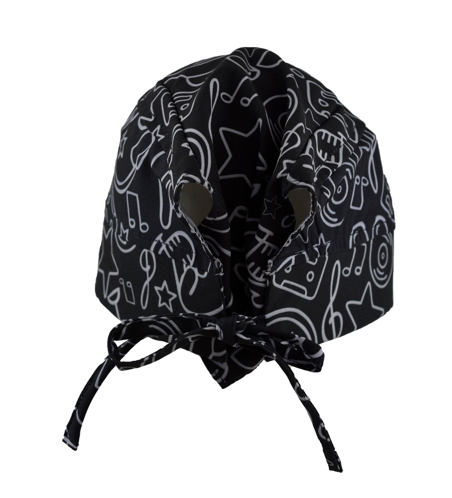 Gorro Médico Quirúrgico Dama Negro Rock