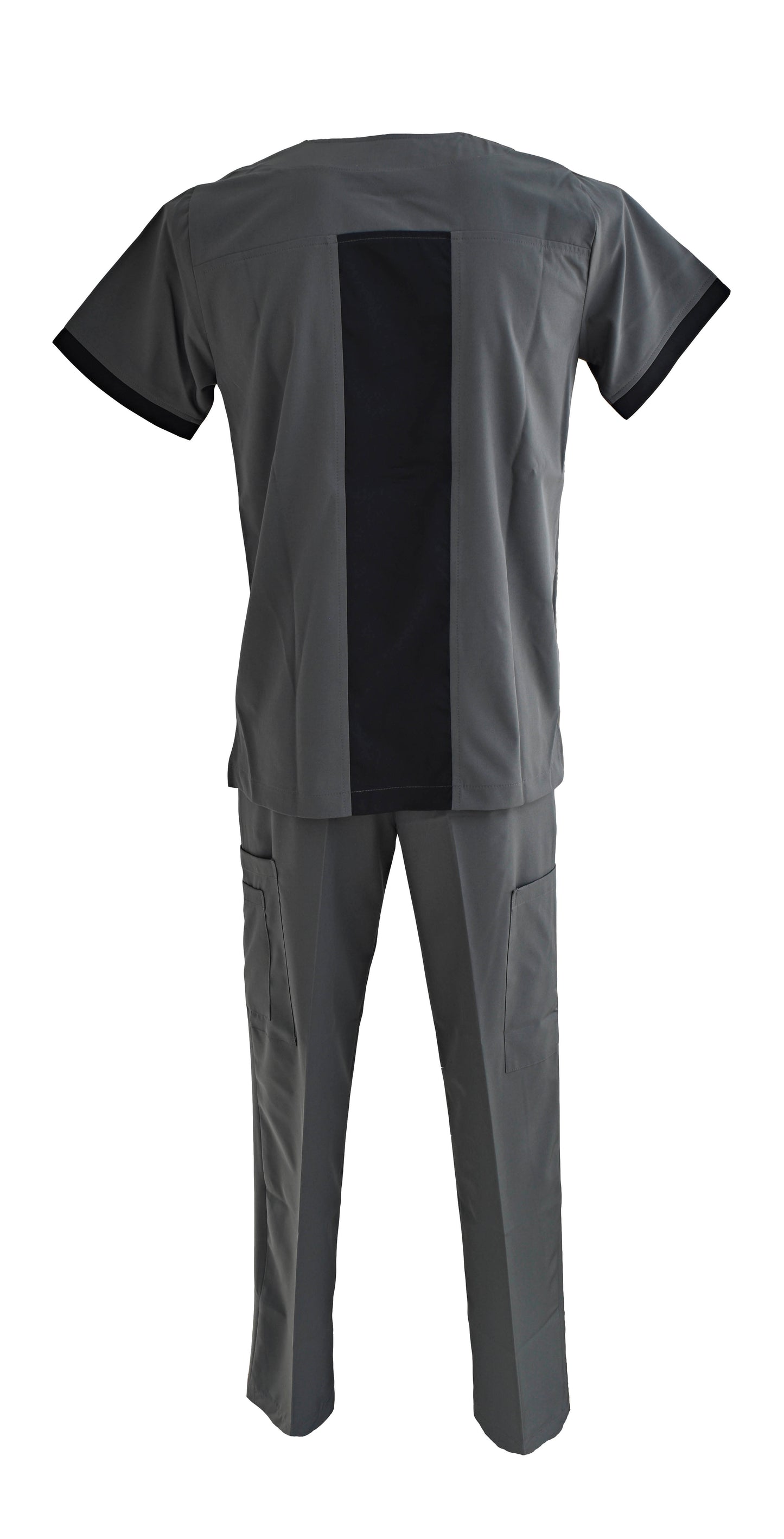 Pijama Quirúrgica Hombre Oxford Cuello Negro