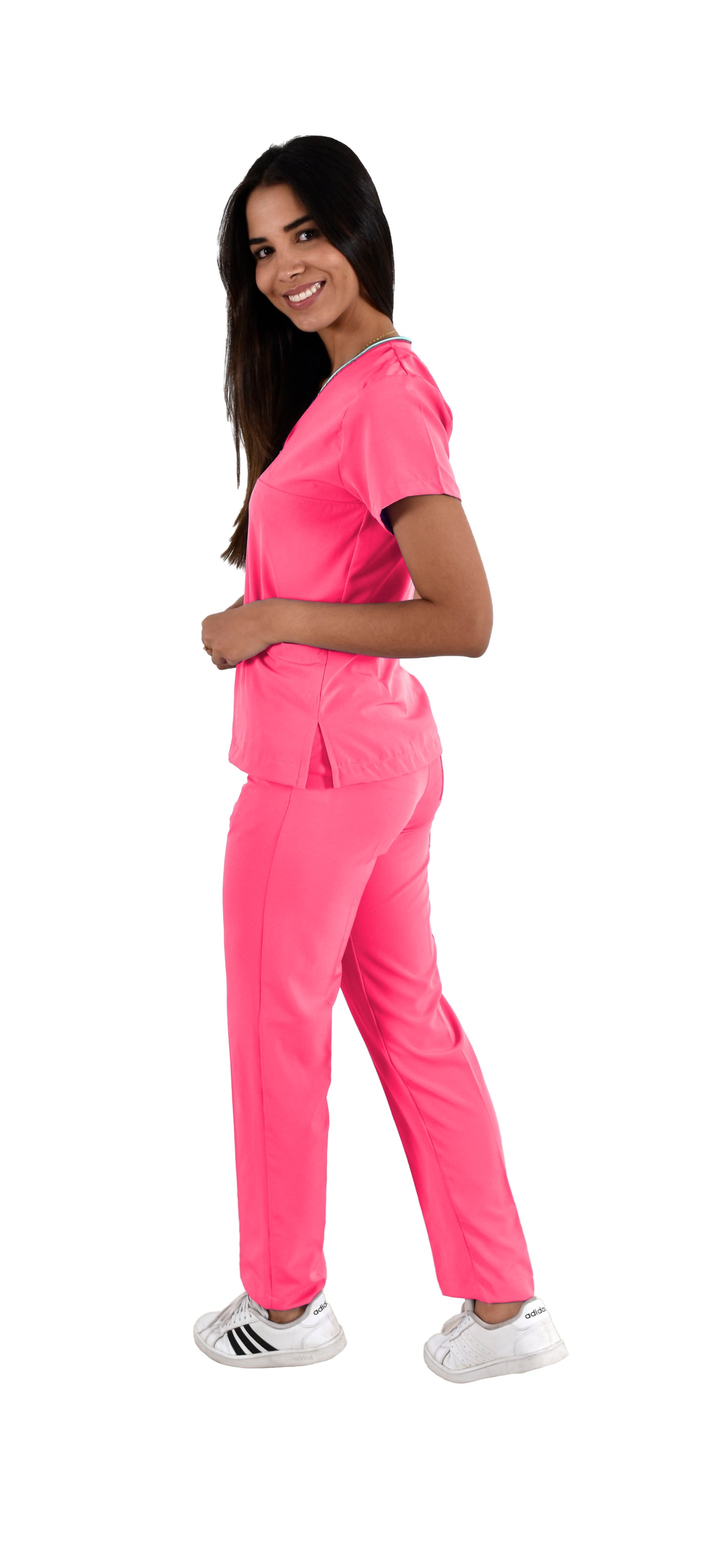 Pijama Quirúrgica Dama Alexa Rosa Neon