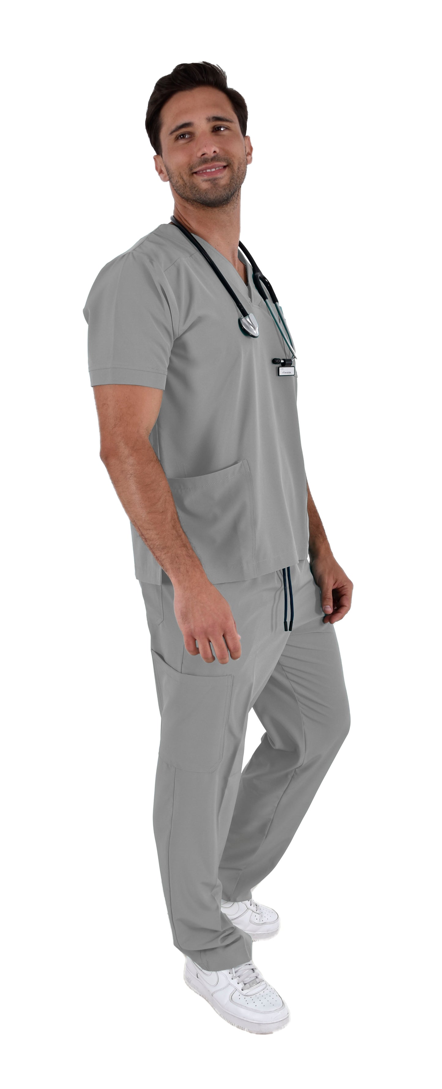 Pijama Quirúrgica Hombre Boston Gris Perla