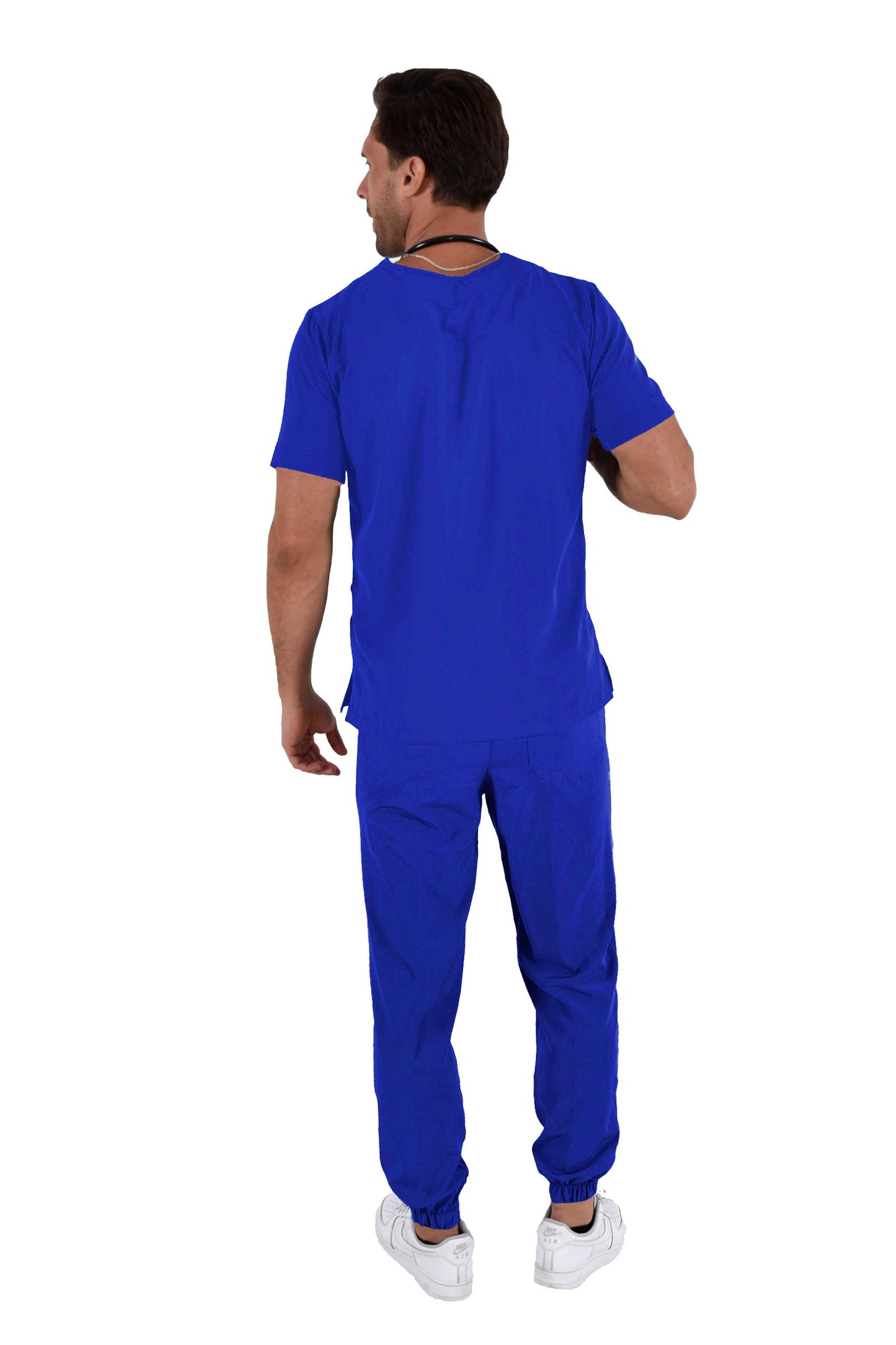 Pijama Quirúrgica Hombre Boston Jogger Azul Rey