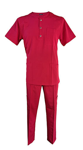 Pijama Quirúrgica Hombre Hamilton Rojo