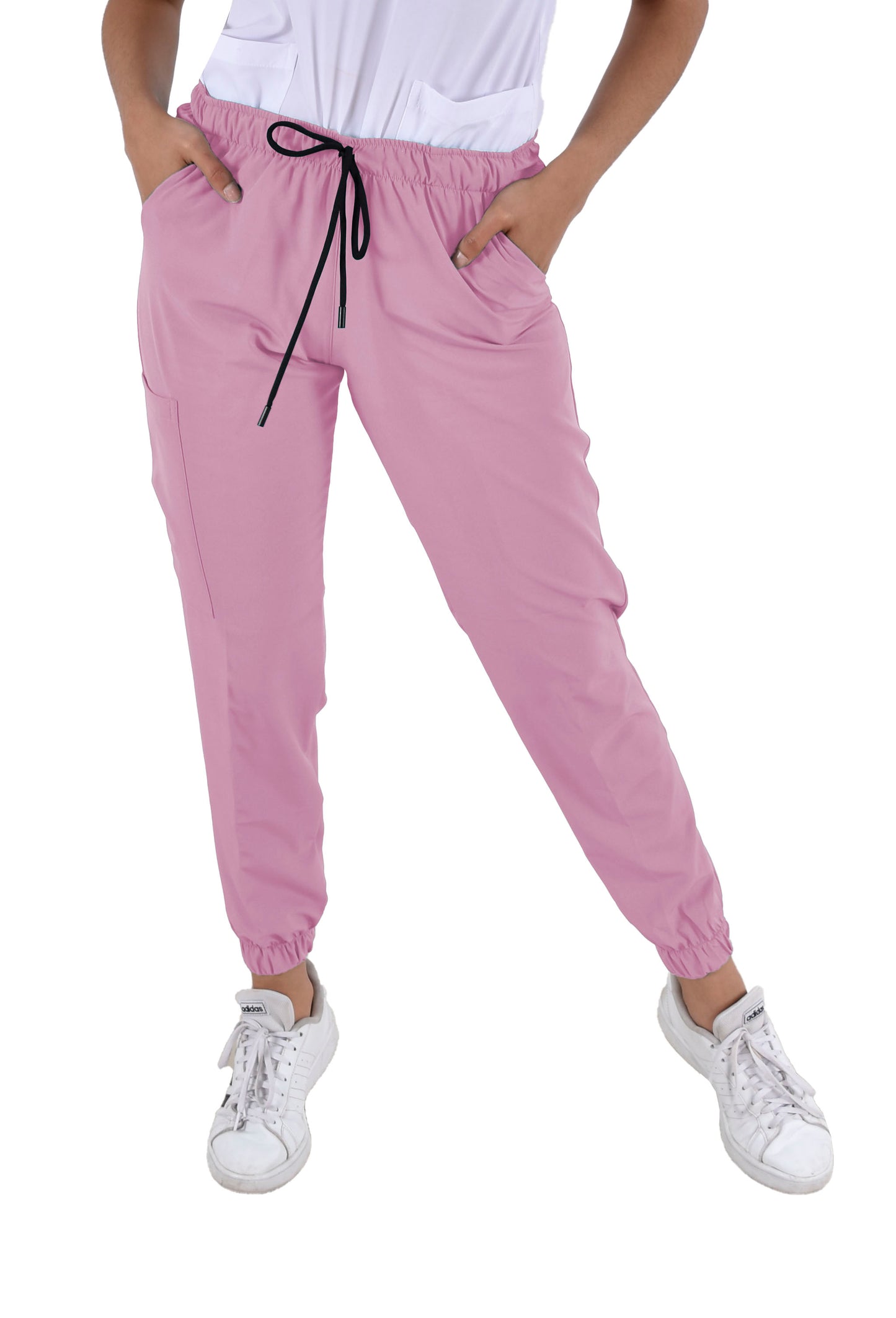 Pantalón Quirúrgico Dama Jogger Rosa Pastel